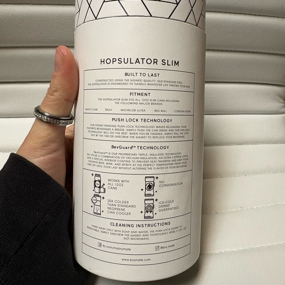 BrüMate Hopsulator Slim Stainless Steel - Picture 3 of 5